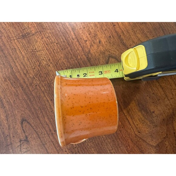 Set of 6 Imperial by W Dalton Tangerine Space Atomic P9261 Stoneware Coffee Mugs - Picture 6 of 7